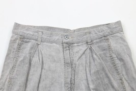 Vtg 90s Ocean Pacific Mens 32 Distressed Plated Spell Out Denim Cargo Shorts USA - £39.52 GBP