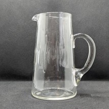 Victorian Hand Blown Cut Glass Water Jug / Pitcher, Antique - $22.52