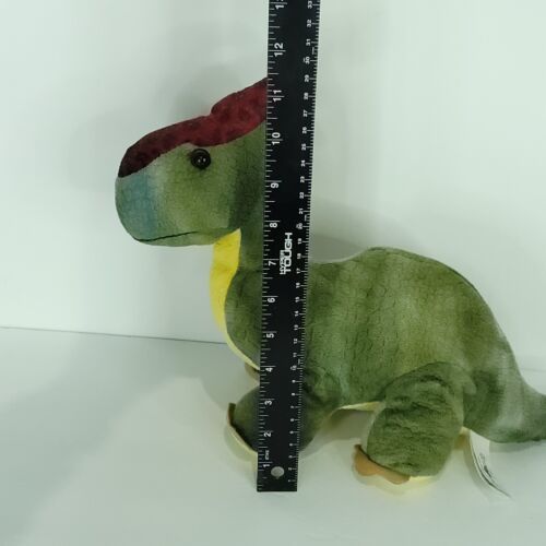 Hugfun Dinosaur Parsaur Green Red Head Plush Stuffed Animal 12 Parasalauphus