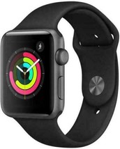 Apple MTF32LLA Watch Series 3gps 42 Mm Space Gray Aluminum With Black - £189.03 GBP