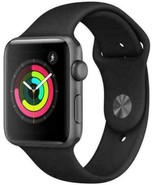 Apple MTF32LLA Watch Series 3gps 42 Mm Space Gray Aluminum With Black - $239.99