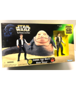 Star Wars JABBA THE HUTT AND HAN SOLO 1997 Action Figures Kenner POTF NI... - $39.60