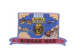 Original Korean War Embroidered Hat Patch Pristine Condition 5 X 2 Inches - £4.63 GBP