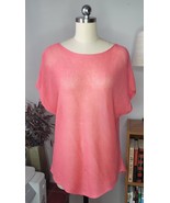Eileen Fisher Organic Linen Tunic Coral Size Small - $760.27 MXN
