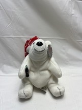 VTG Coca Cola Coke White Night Cap Polar Bear Bean Bag Stuffed Animal 19... - $129.73 MXN