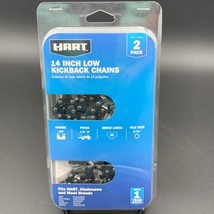HART 2 Pack 14-inch Low Kickback Replacement Chains .050 Ga 3/8&quot; Pitch 5... - £24.28 GBP