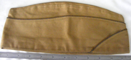 Vintage WW2 Khaki Officer Corps Named Garrison Cap            a - $734.95 MXN