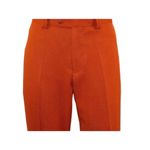 Men 2pc Walking Leisure Suit Short Sleeves DREAMS Checker 282-09 Papaya Rust image 8
