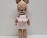 Cuddle + Kind Violet The Fawn Hand Knit Made In Peru Plush Deer Pink Dre... - $29.60