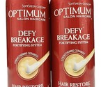 2 SoftSheen CarSon Optimum DEFY BREAKAGE Fortifying System Hair Conditio... - £46.77 GBP