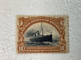 1901 US Postage Stamp #299 Ocean Liner 10c Pan American Series Mint NH OG - £91.24 GBP