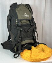 Teton Sports Scout 3400 Internal Frame Backpack Green Hiking w/ Rain Cover 55L - £32.14 GBP