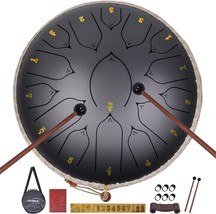 Steel Tongue Drum 15 Notes 13 Inches Steel Drum With Drum Bag, Music Book, Drum - $115.99