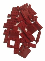 LEGO 1980’s-1990’s Red Colored Piece Lot Of 45 Vintage - $128.00 MXN