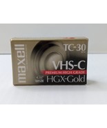 Maxwell VHS-C HGX-Gold TC-30 - NEW VHS PREMIUM HIGH GRADE TAPE  - £6.87 GBP