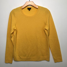 Talbots Cashmere Sweater S Yellow Long Sleeve Crew Neck Soft Knit Pullover Top - £16.48 GBP