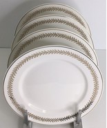 4 Salad Plates GRACE TEAWARE Gold Trim Porcelain 8” NEW - $58.15 CAD