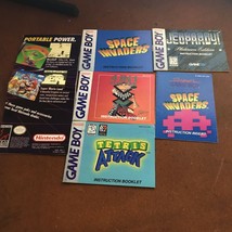 6 Gameboy Instructions - Jeopardy - Space Invaders- 4in1 - Tetris - Portable Pow - £19.54 GBP