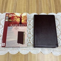 1987 Zondervan Amplified Bible Classic AMPC Burgundy bonded Leather - £199.36 GBP