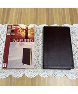 1987 Zondervan Amplified Bible Classic AMPC Burgundy bonded Leather - £199.23 GBP
