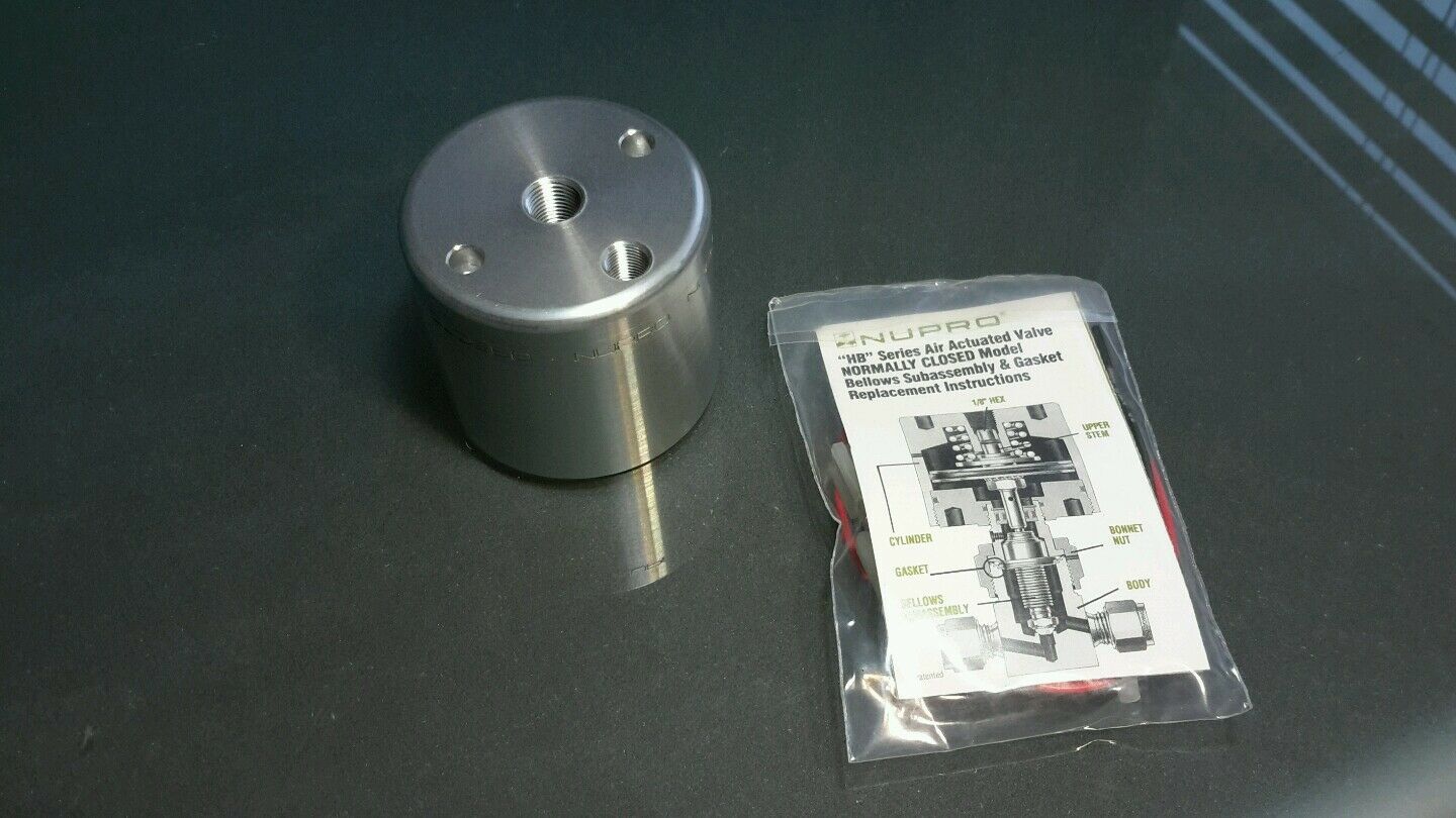 NUPRO HB SERIES AIR ACTUATED VALVE BODY KIT NEW $59 - $44.13
