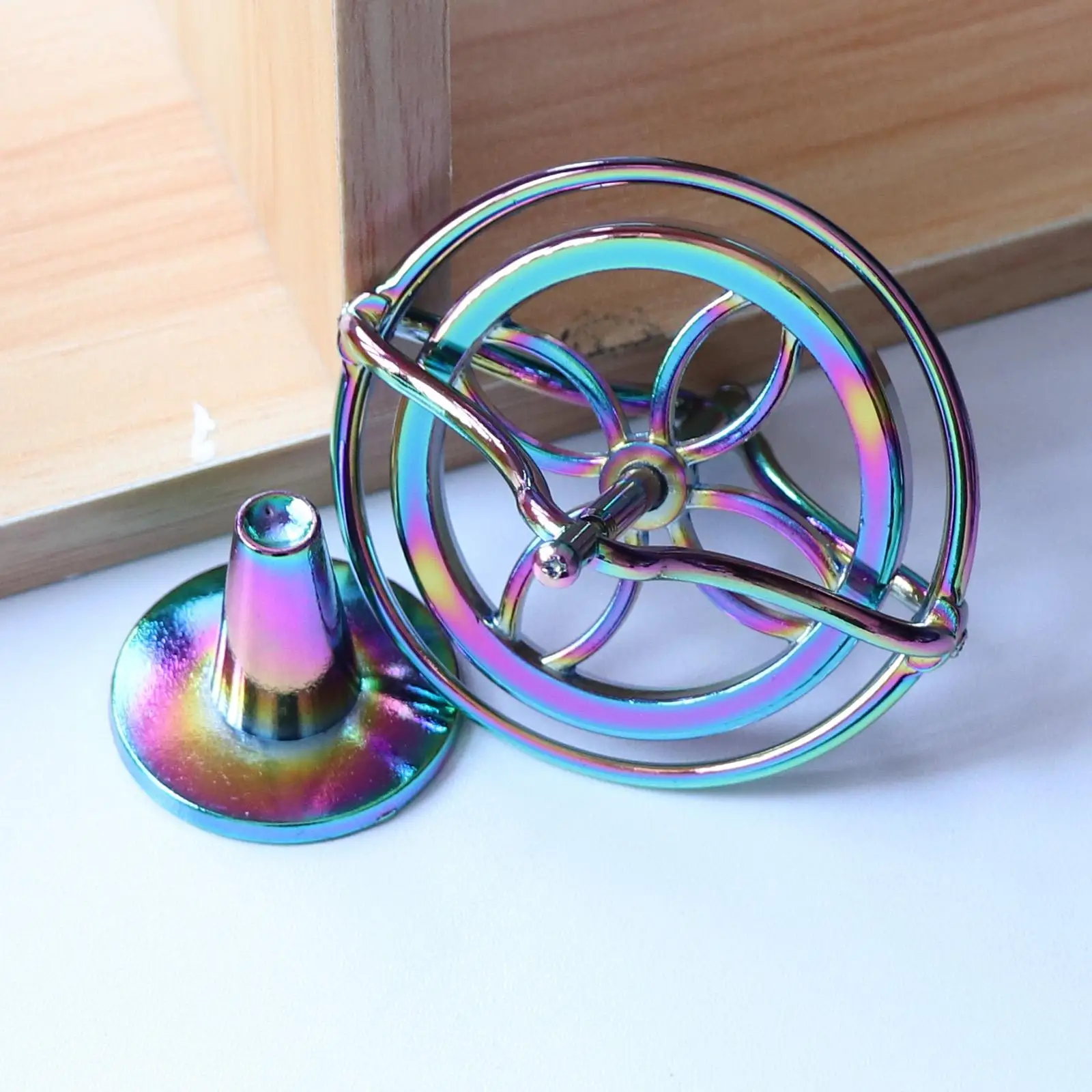 Creative Finger Gyroscope Gyro Anti Gravity Stress Relief Classic - £11.55 GBP