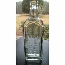 Antique Green Dr. W. B. Caldwell&#39;s Laxative Senna Bottle Monticello Illi... - £14.07 GBP
