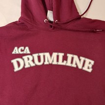 Jerzees Nublend ACA DRUMLINE Men's Red Cotton Blend Pullover Hoodie Sweatshirt M image 5