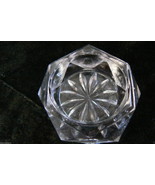 VTG RUSSIAN CLEAR GLASS OR CRYSTAL  OPEN SALT OR PEPPER BOWL DISH - £11.14 GBP