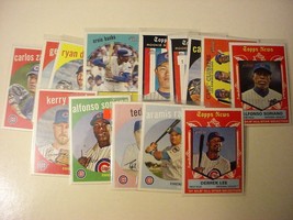 (14) 2008 Topps Heritage Chicago Cubs Baseball Cards-ex/mt-SP&#39;s/Insert - $16.50