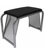 SHOE FITTING BENCH Chrome/Black Padded Seat/2 Mirrors - $159.95