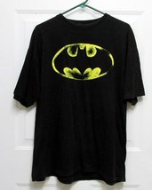 XL Batman DC Comics Mens Black w/Classic Logo Cotton Polo Tee T- Shirt C... - £10.96 GBP