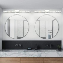 Letsun Crystal Vanity Lights, Bathroom Light Over Mirror 24 inch LED - £37.36 GBP