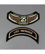 Harley Davidson Owners Group HOG 25 Year Member and Life Member Rocker P... - $34.10 CAD