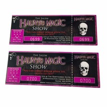 Vtg 90s The Salem Haunted Magic Show Ticket Stubs Washington Square MA L... - £25.37 GBP