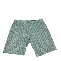 Jachs New York Mens Light Blue Pineapple Print Cotton Blend Shorts Size 33 - $37.16