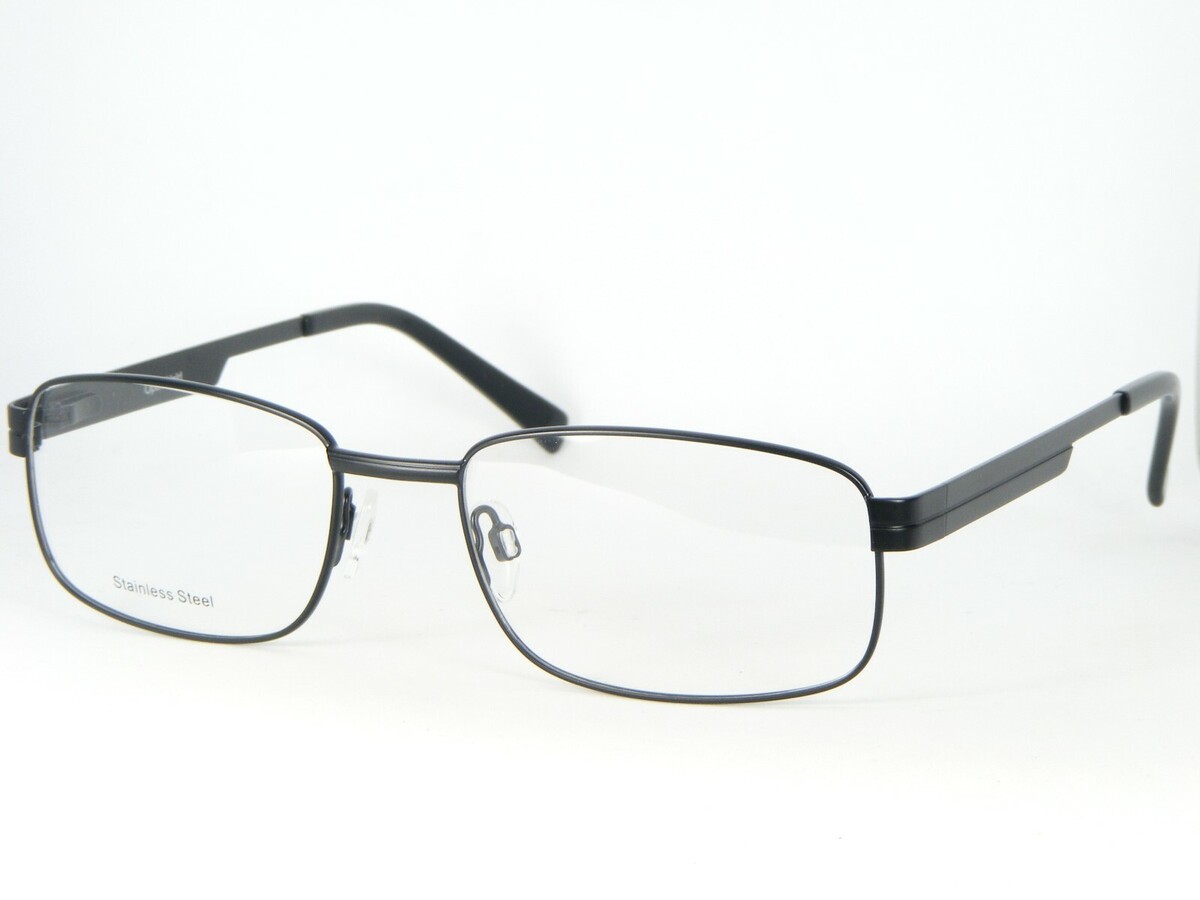 Vistan Mod. 5057 Col. 1 Lunettes Noires En Acier Inoxydable 55-18-140mm - $58.24