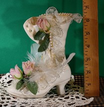 Vase, Victorian Boot Style, Mothers Day, Valentines Day, Birthday - $15.95