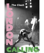 The Clash Poster London Calling Smashing Guitar 24 inches by 36 inches - $8.99