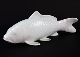 Andrea By Sadek Japanese Large Koi Fish Porcelain Figurine Sculpture 12&quot; Regency - £72.95 GBP