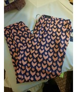 Tommy Hilfiger Womens Relaxed Jogger Pants Blue &amp; Orange Print NWT Sz XL - £27.61 GBP