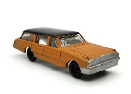 1970s Plastic Station Wagon Orange And Black Toy Car - $14.06