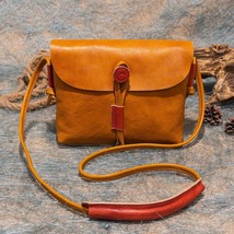 Fashion Women&#39;s Handbag Retro Panelled Leather Shoulder Bag Female Vinta... - £60.86 GBP