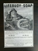Vintage 1902 Lifebuoy Soap Mariner Original Ad - $6.64