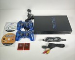 PlayStation 2 PS2 Fat Black Console SCPH-39001 Bundle 2 Controllers Cabl... - $94.04