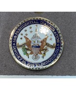 OBAMA 2009 SILVER PIN INAUGURATION PRESIDENT ENAMEL DEMOCRAT  BIDEN CAPI... - $145.28 MXN