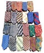 Mens Neckties 23 Pcs Assorted Brand &amp; Retail Brand Silk &amp; Poly Neckties ... - $22.76