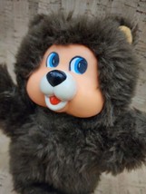 VTG 1979 Rare Playskool Jammie Pies 7&quot; Baby Bear PLASTIC FACE Plush Stuffed Toy - £100.84 GBP