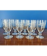 Hawkes Wheat Juices Set 8 Signed AMERICAN Brilliant Period Cut Glass  - £84.55 GBP