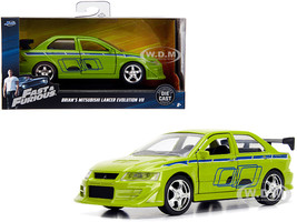Brian&#39;s Mitsubishi Lancer Evolution VII Green &quot;Fast &amp; Furious&quot; Movie 1/32  - $1,142.18 MXN